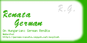 renata german business card